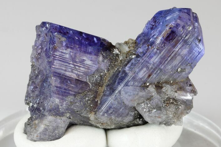 Blue-Violet Tanzanite Crystal Cluster - Merelani Hills, Tanzania #182358